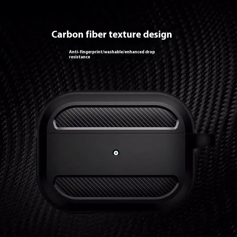 Creative Carbon Fiber Patterned Headphone Protective Case - Bellarte Enchanté Creative Carbon Fiber Patterned Headphone Protective Case